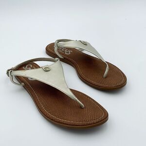 Circus by Sam Edelman silver thing sandals adjustable strap woman’s size 11